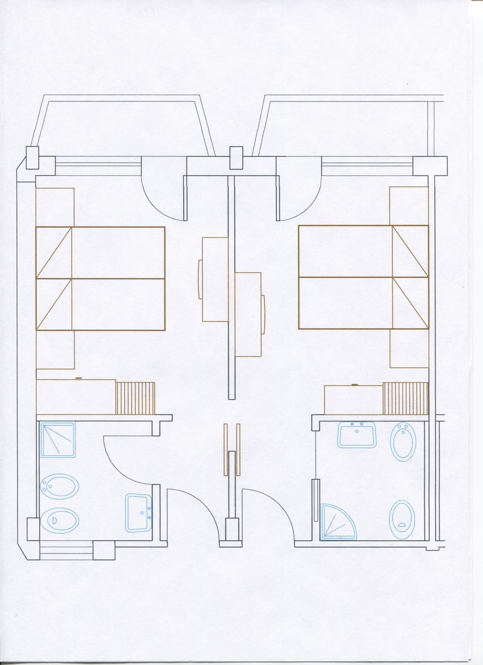 Quadruple Room (2 Connecting Rooms) | Floor plan