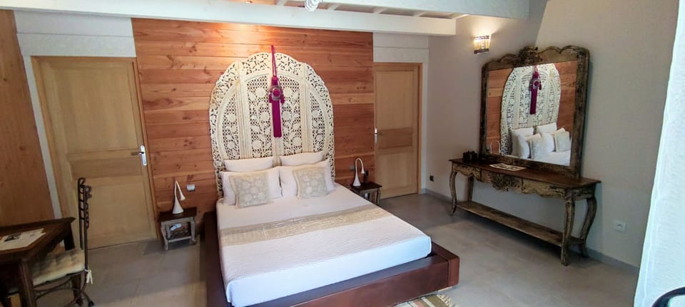 Double Room 1, Pool View | Individually decorated, individually furnished, desk, blackout drapes