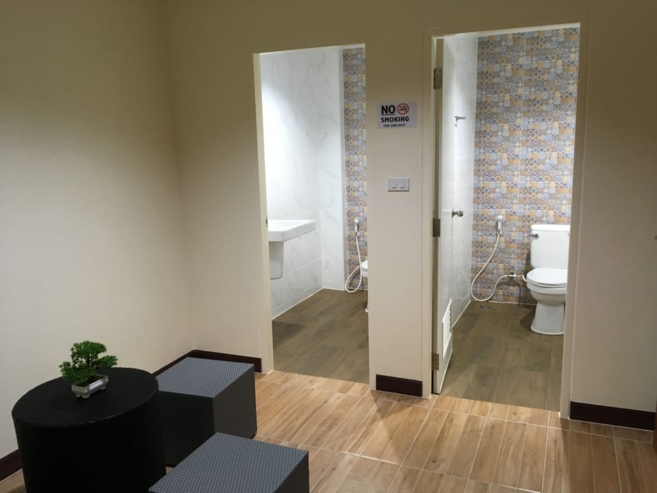 Basic Shared Dormitory, 1 Twin Bed (Female Only) | Bathroom | Shower, hair dryer, towels