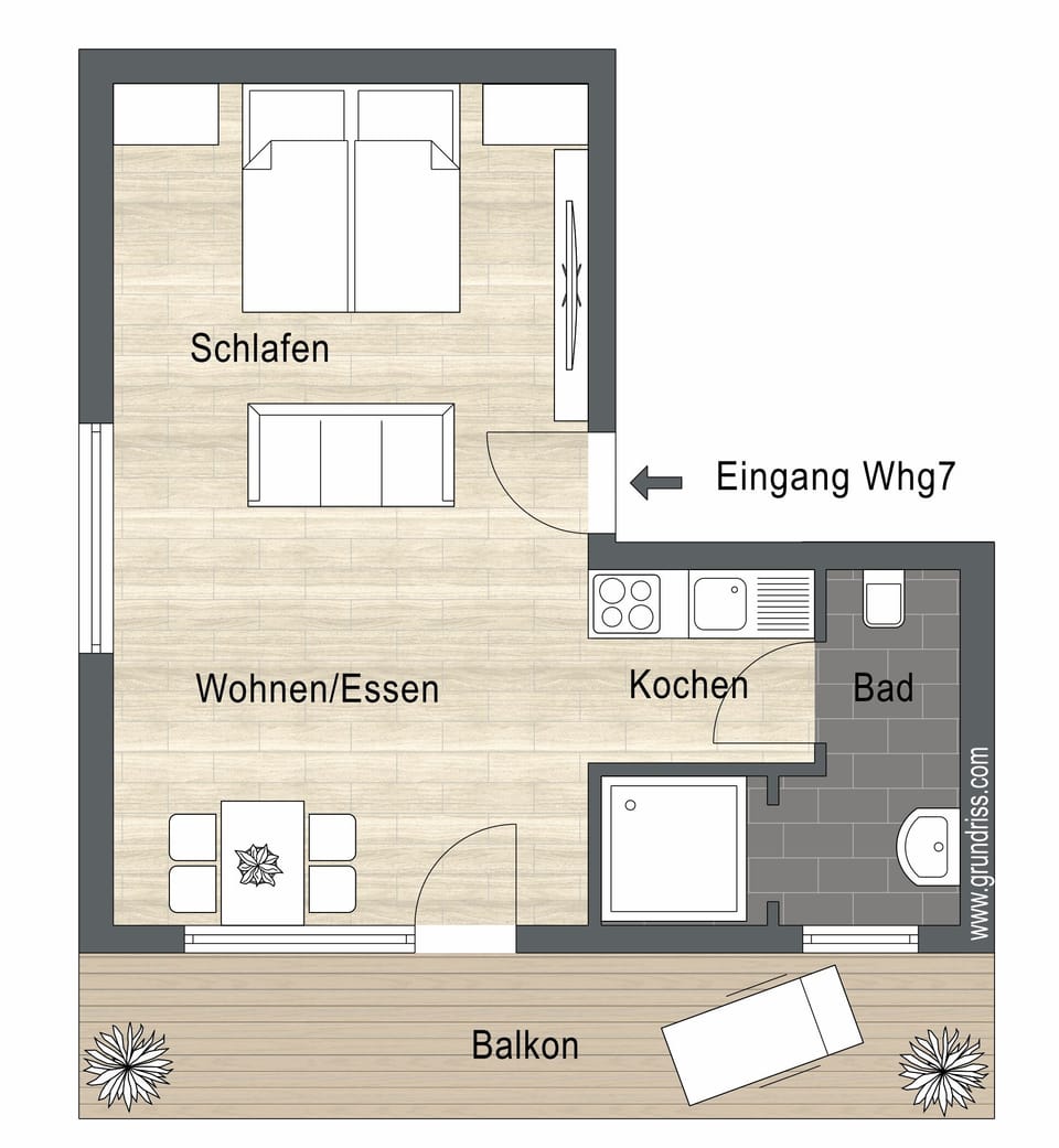 Standard Studio | Floor plan