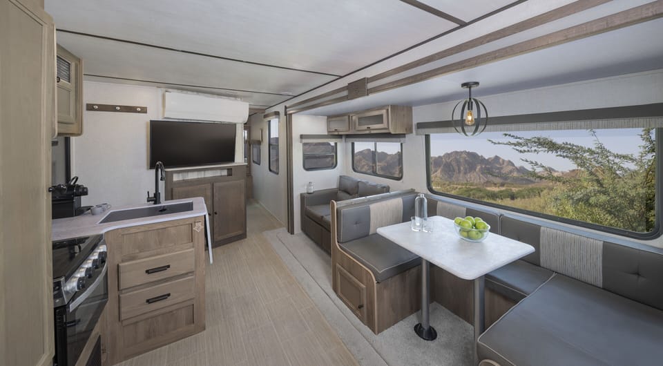 Deluxe Campers for Families and dog-friendly plus Adventure Activities | Minibar, blackout drapes, iron/ironing board, free WiFi