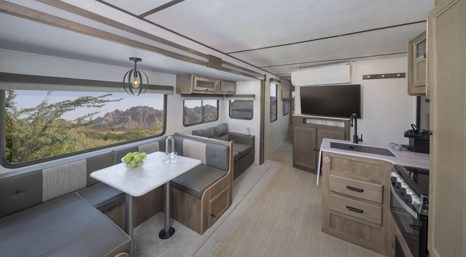 Deluxe Campers for Families and dog-friendly plus Adventure Activities | Private kitchen | Coffee/tea maker