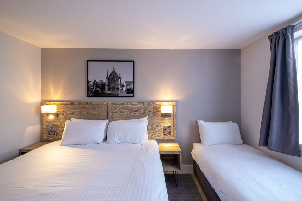 Desk, iron/ironing board, free WiFi, bed sheets