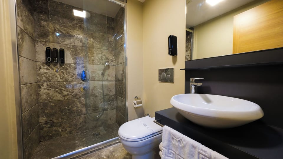 Economy Double Room, 1 Queen Bed (Triple Use) | Bathroom | Shower, free toiletries, hair dryer, slippers