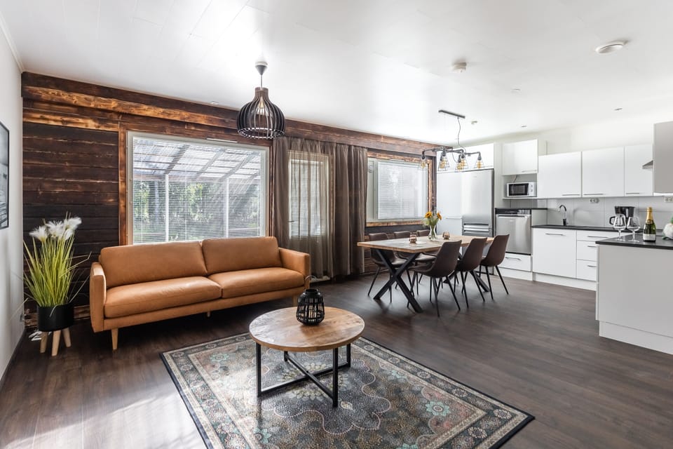 Family Apartment, Sauna | Private kitchen | Coffee/tea maker