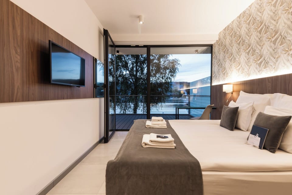 Exclusive Villa, 2 Bedrooms, Lake View (Terrace 65m²) | Hypo-allergenic bedding, minibar, in-room safe, desk