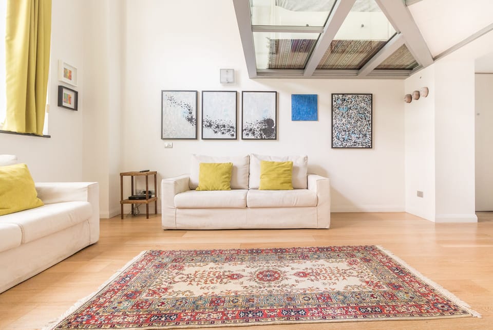 Duplex, 2 Bedrooms (Porta Romana M3) | Living area | 32-inch LCD TV with digital channels, TV