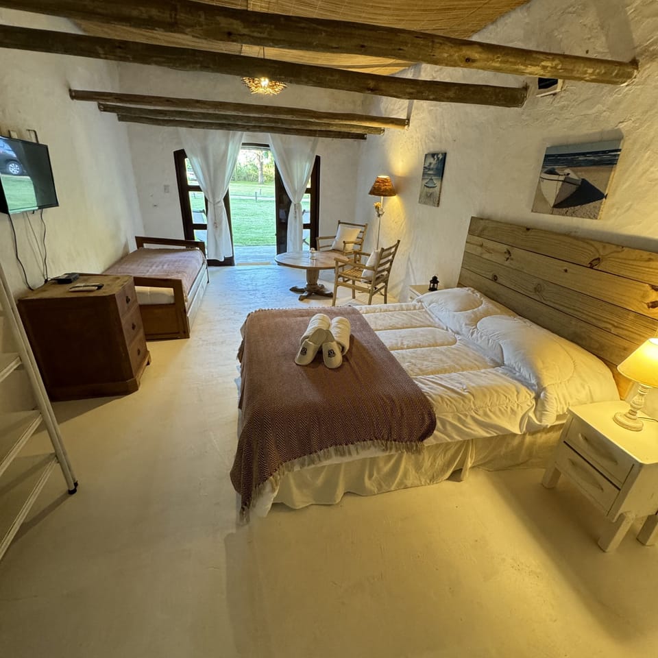 Room, 1 Double Bed, Garden View | Blackout drapes, iron/ironing board, bed sheets