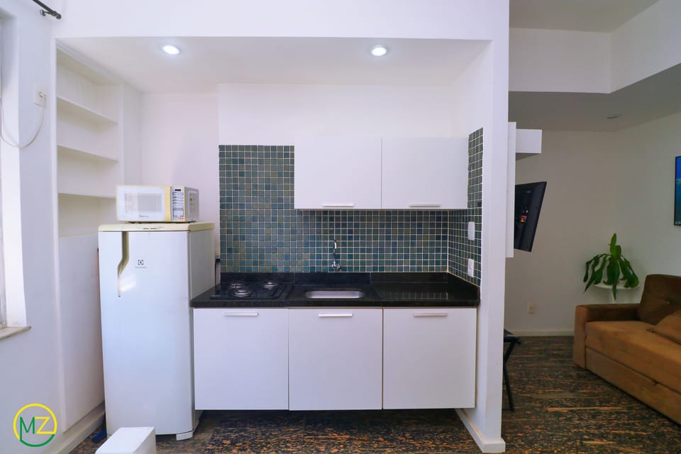 Economy Apartment, Multiple Beds, Non Smoking, Partial Sea View | Private kitchen | Full-size fridge, microwave, stovetop, toaster