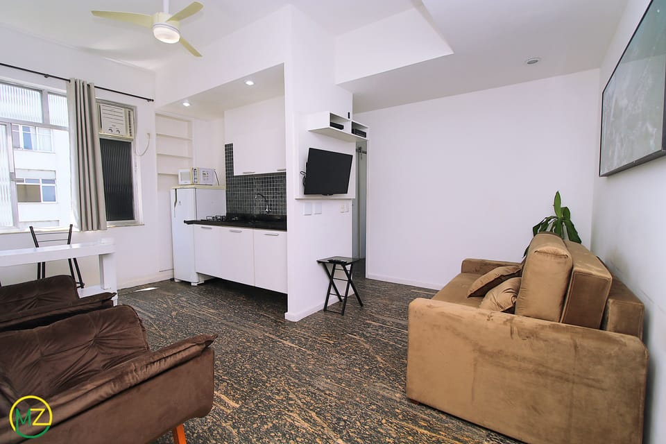 Economy Apartment, Multiple Beds, Non Smoking, Partial Sea View | Living area | LCD TV