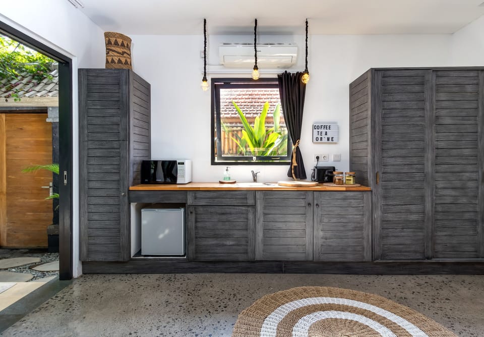 Honeymoon Villa, 1 Bedroom | Private kitchen | Fridge, microwave, coffee/tea maker, electric kettle