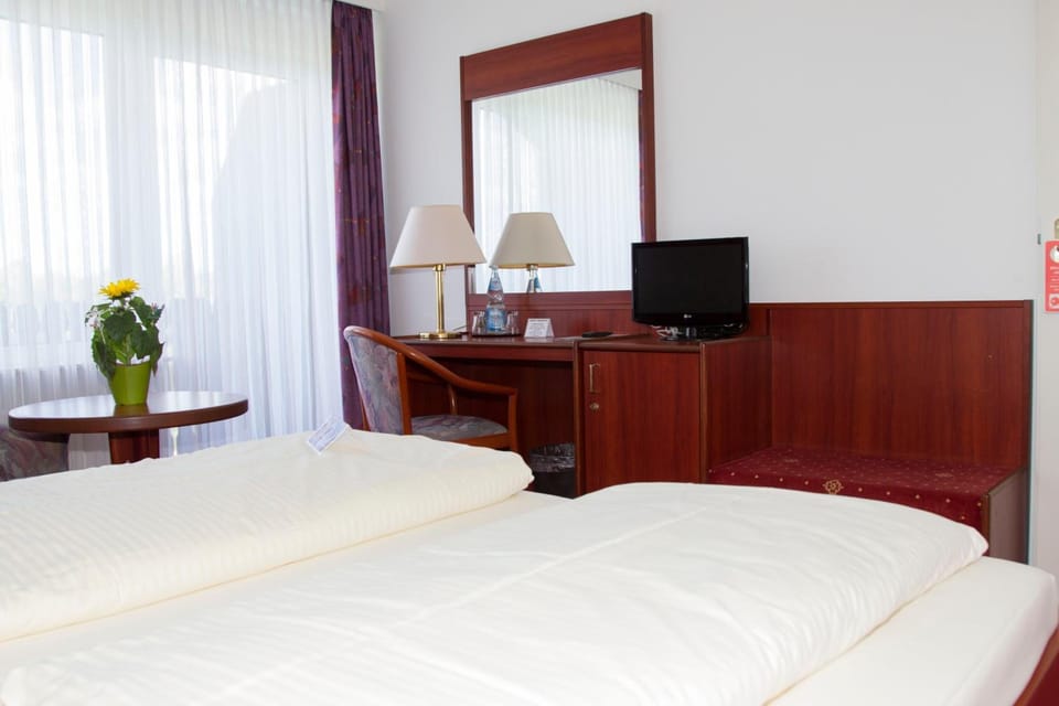 Desk, free WiFi, bed sheets