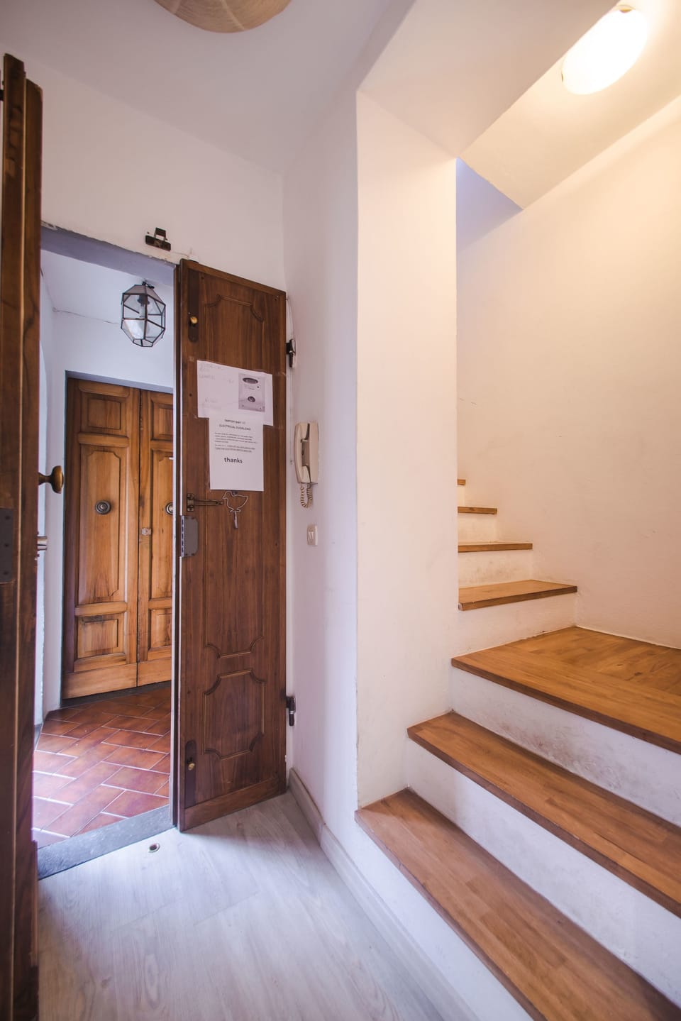 Interior entrance