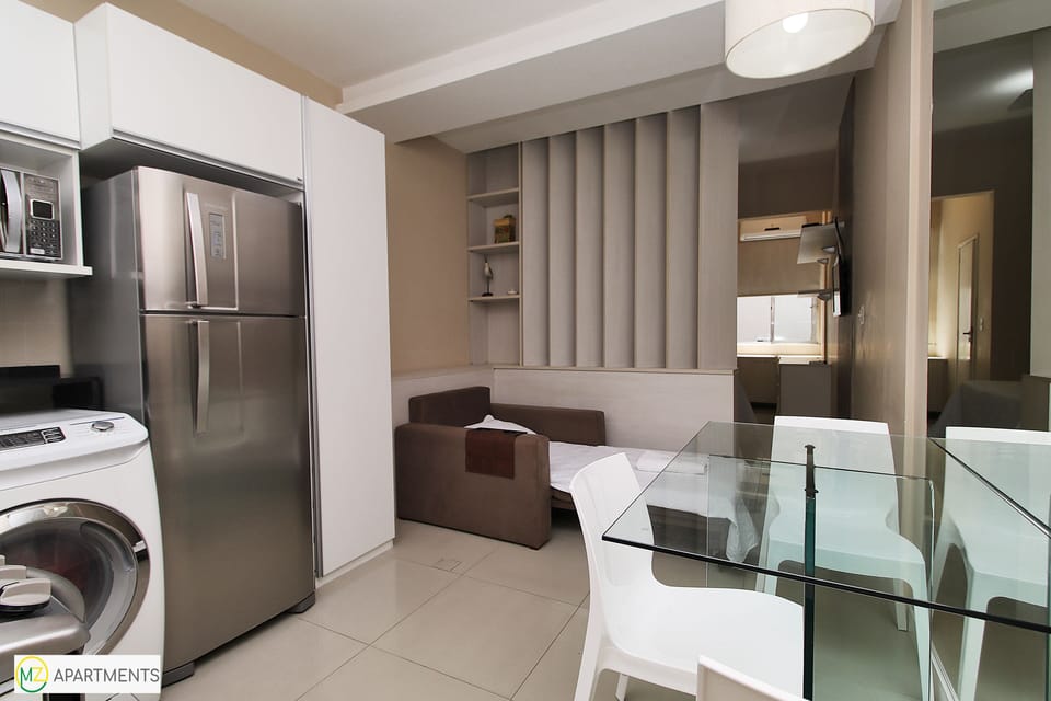 Studio, 1 Double Bed with Sofa bed, Non Smoking | Private kitchen | Full-size fridge, microwave, oven, stovetop