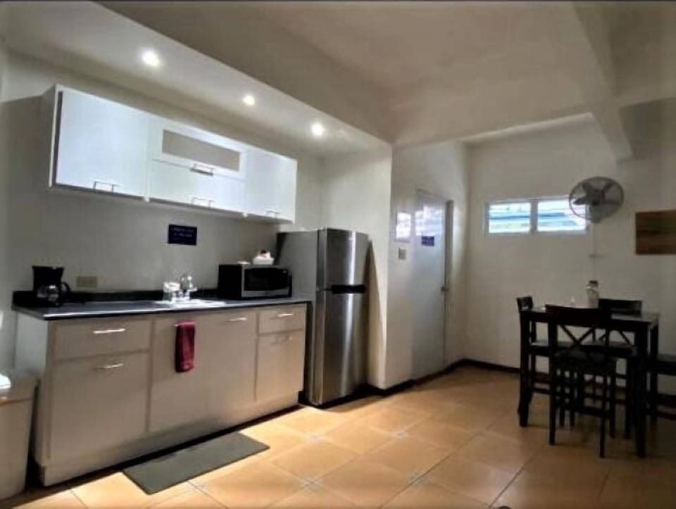 Apartment, 2 Double Beds, Kitchen, Ground Floor | Private kitchen | Coffee/tea maker, fridge, microwave, cleaning supplies