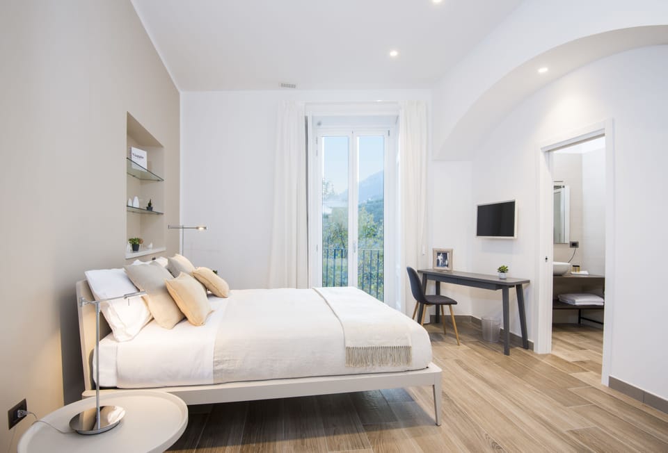 Standard Double Room, Sea View | In-room safe, desk, blackout drapes, soundproofing
