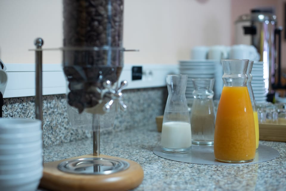 Daily buffet breakfast (EUR 12.90 per person)