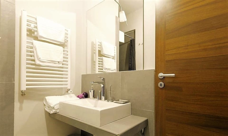 Business Double Room, Balcony | Bathroom | Shower, hair dryer, bidet, towels