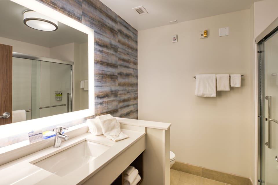 Free toiletries, hair dryer, towels