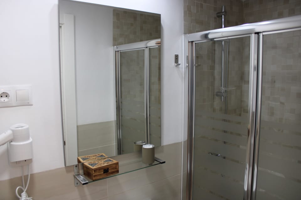 Standard Twin Room, 2 Twin Beds, Non Smoking | Bathroom | Shower, free toiletries, hair dryer, towels
