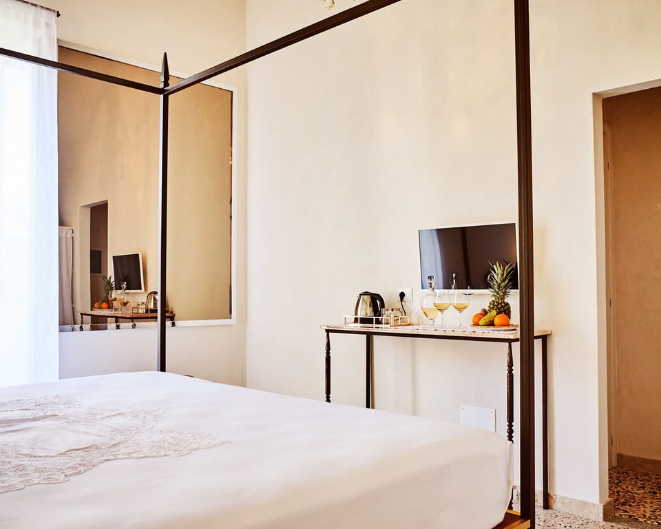 Double Room, Balcony, City View | Egyptian cotton sheets, premium bedding, down comforters, in-room safe