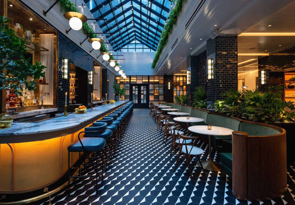 Dinner served, American cuisine