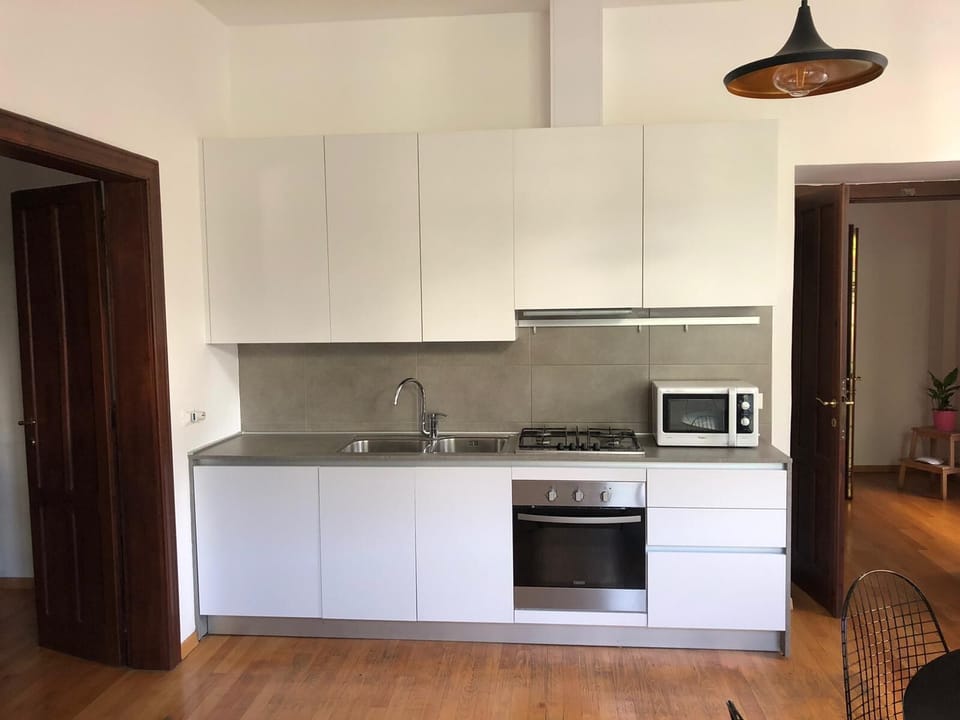 Deluxe Apartment, Balcony, City View | Private kitchen