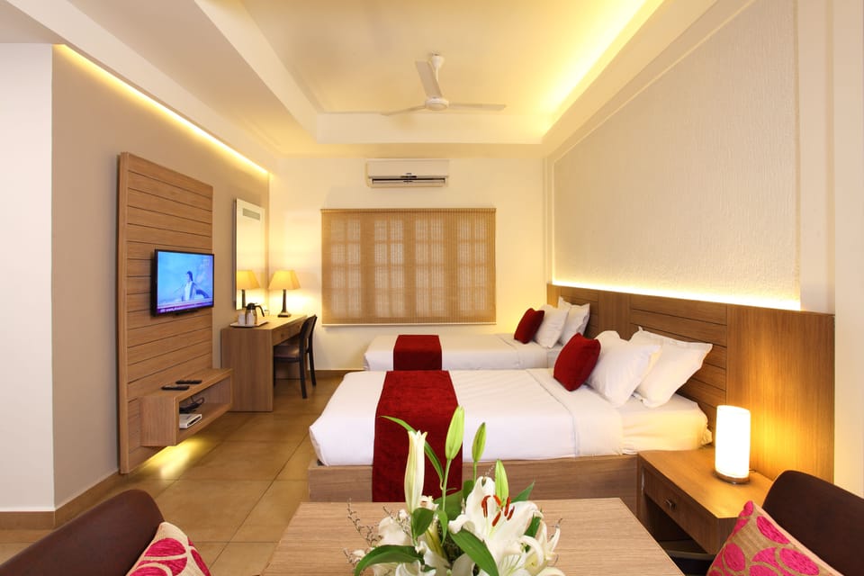 Standard Room, Multiple Beds, Accessible, Smoking | 1 bedroom, in-room safe, desk, free WiFi