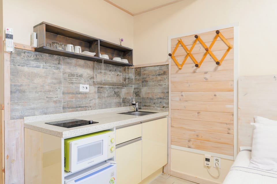 Double Room (Max 2 occupancy) | Private kitchen | Fridge, microwave, electric kettle