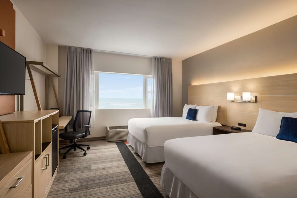 In-room safe, desk, blackout drapes, iron/ironing board