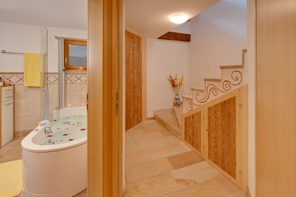 Chalet, several beds, non-smoking, mountain view plus CHF 200 on top of the rate | Staircase