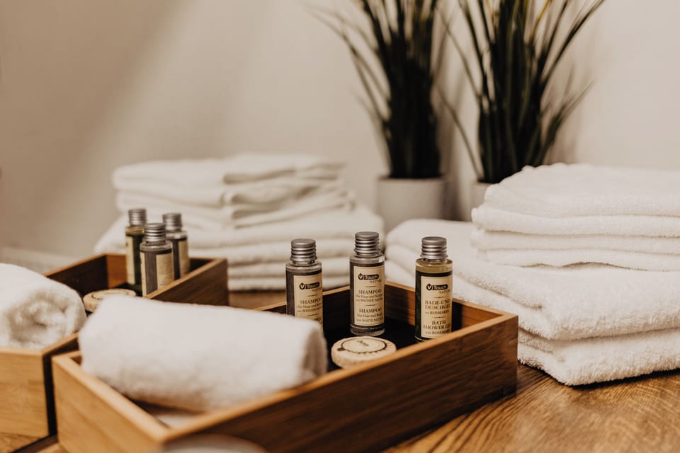Double Room (1 Extra Bed) | Bathroom | Shower, hair dryer, towels, soap
