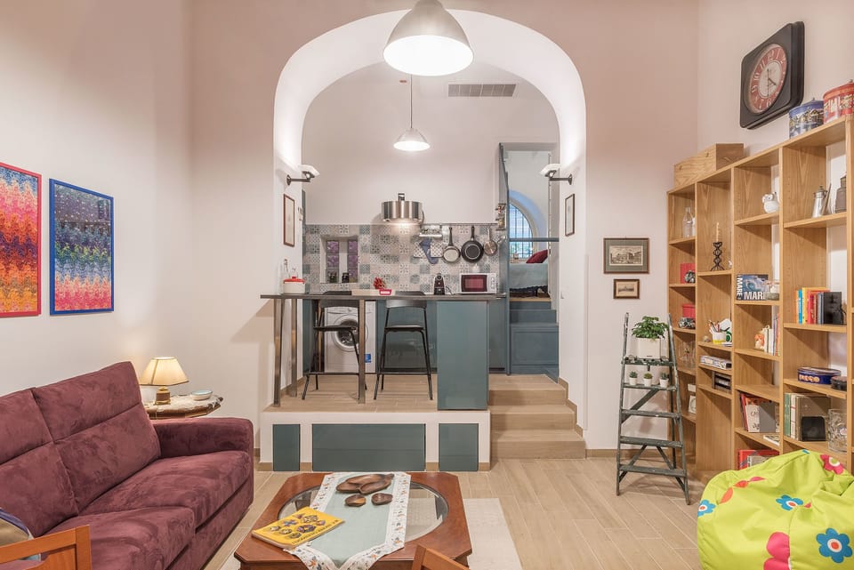 Apartment, 1 Bedroom | Living area | Flat-screen TV
