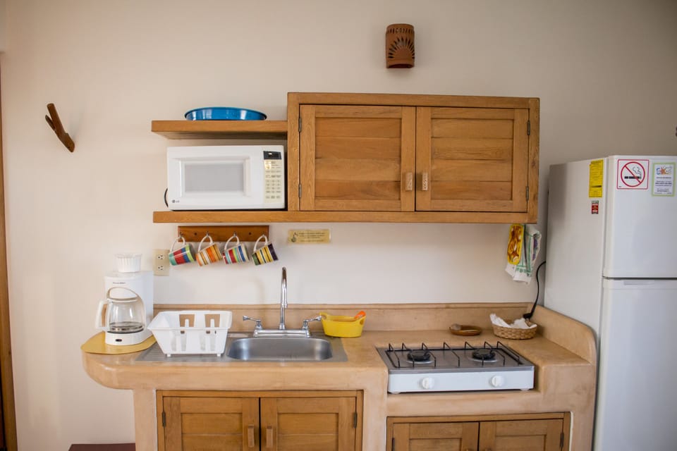 Villa Sol | Private kitchen | Fridge, microwave, stovetop, coffee/tea maker