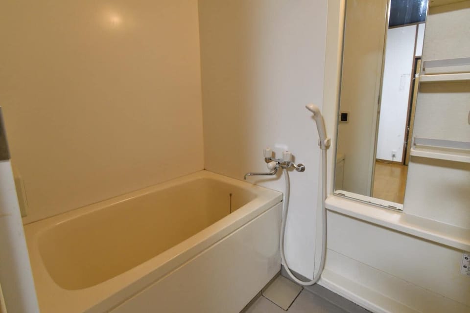 Separate tub and shower, deep soaking tub, free toiletries, hair dryer