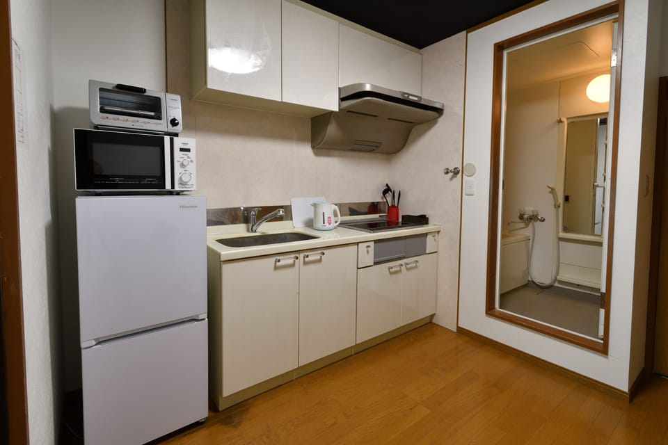 Private Vacation Home 2F | Private kitchenette | Fridge, microwave, stovetop, electric kettle