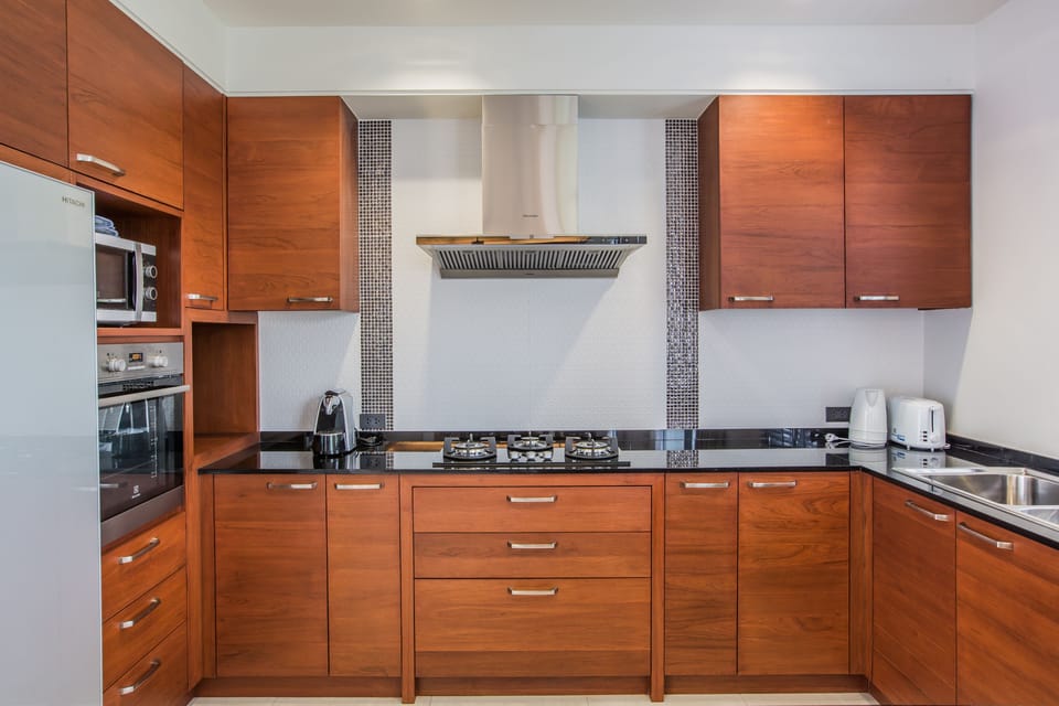 3-Bedroom Villa with Private Pool | Private kitchen | Full-size fridge, microwave, oven, stovetop