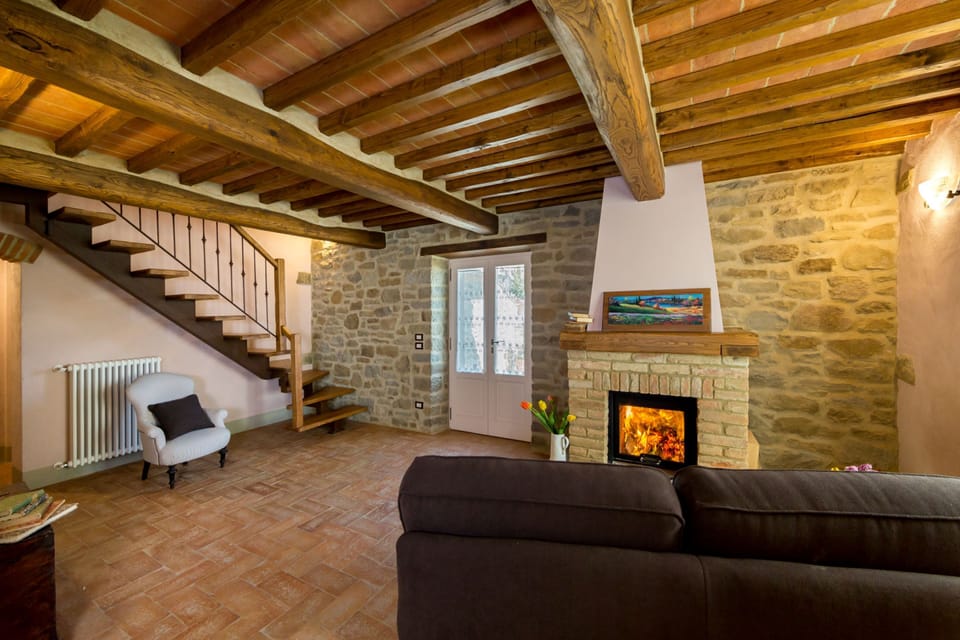 House, 5 Bedrooms | Living area | LCD TV, fireplace