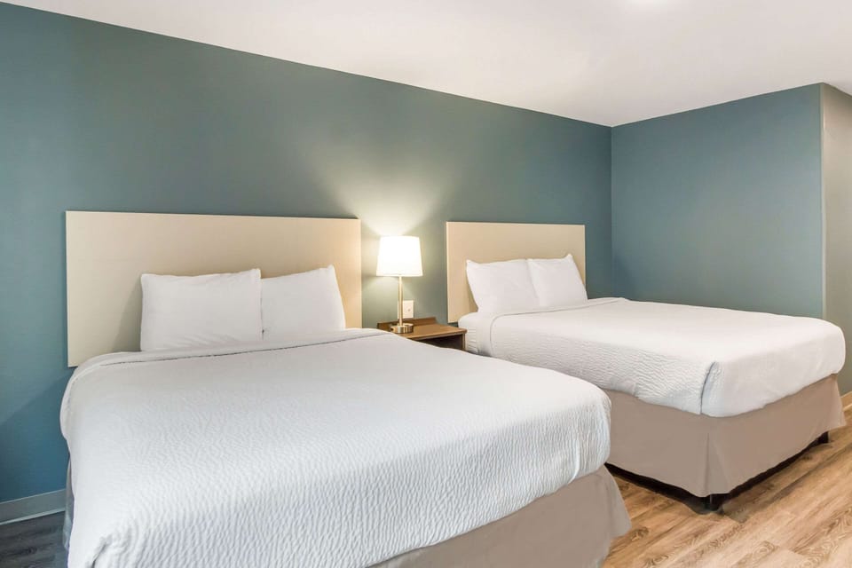 Room, 2 Queen Beds, Accessible, Non Smoking | Desk, laptop workspace, iron/ironing board (on request), WiFi (free)