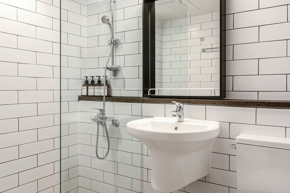 Standard Double | Bathroom | Shower, rainfall showerhead, free toiletries, hair dryer