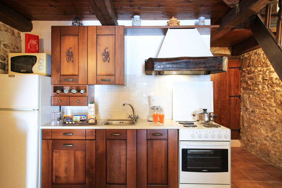 Villa, Private Pool | Private kitchen | Full-size fridge, microwave, oven, stovetop