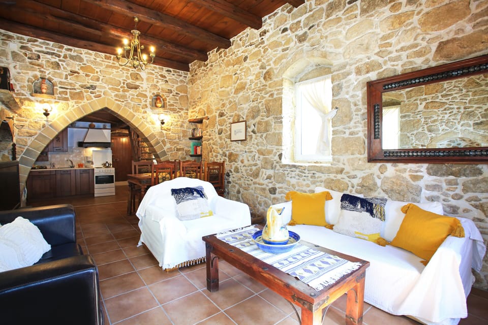 Villa, Private Pool | Living area | LCD TV, fireplace, DVD player