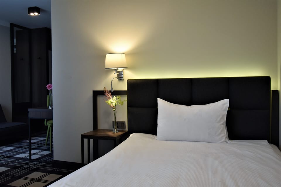 Economy Room, 1 Bedroom | Desk, laptop workspace, blackout drapes, iron/ironing board