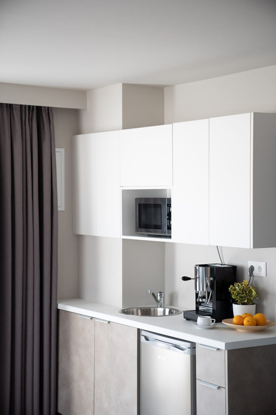 Penthouse Suite with City View | Private kitchen | Full-size fridge, eco-friendly cleaning products