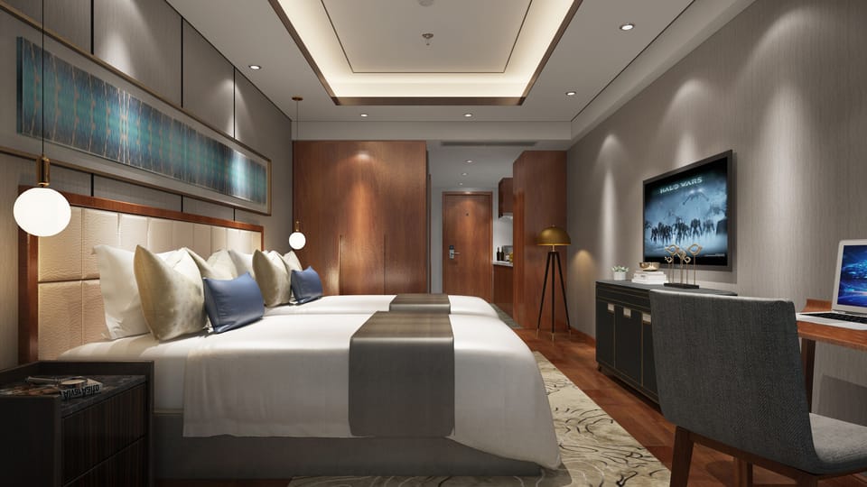 Premium bedding, minibar, in-room safe, desk