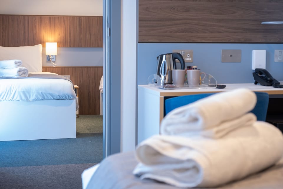 Desk, iron/ironing board, free WiFi, bed sheets