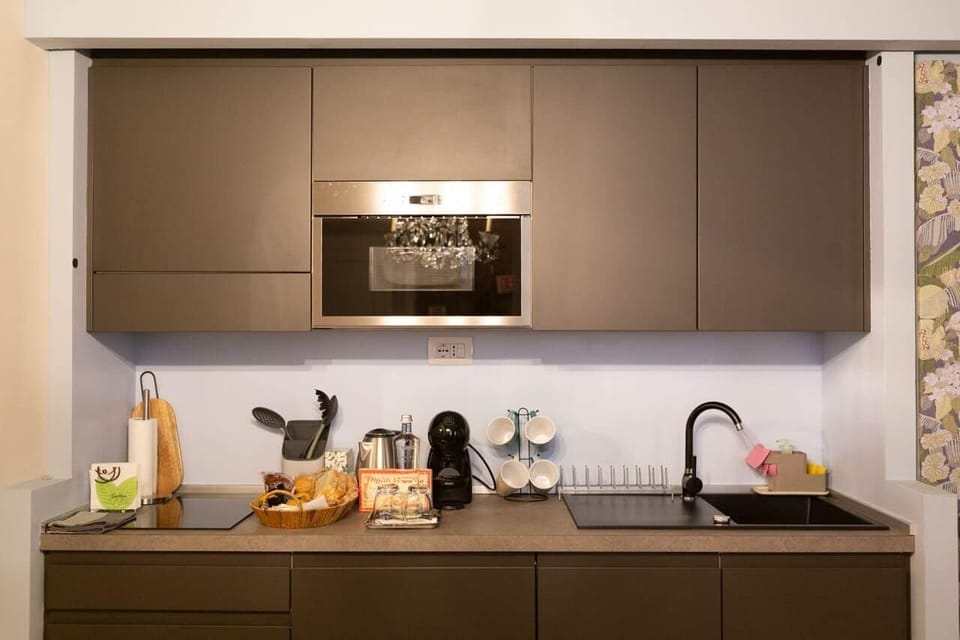 Deluxe Studio | Private kitchen | Fridge, microwave, dishwasher, espresso maker