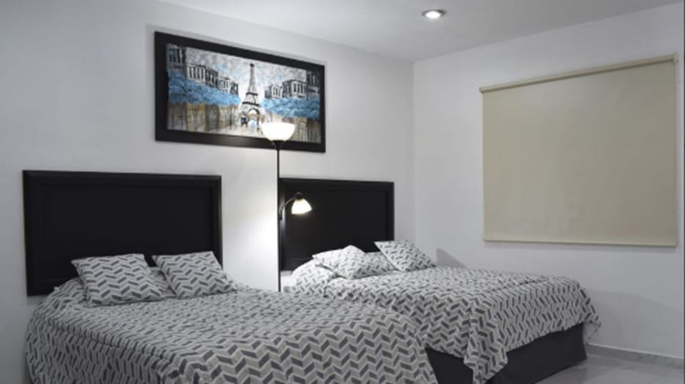 Deluxe Double Room, 2 Double Beds, Accessible, Pool View | 2 bedrooms, minibar, individually furnished, blackout drapes