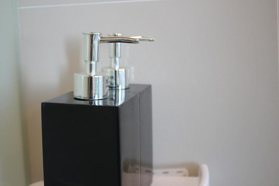 Shower, free toiletries, hair dryer, slippers
