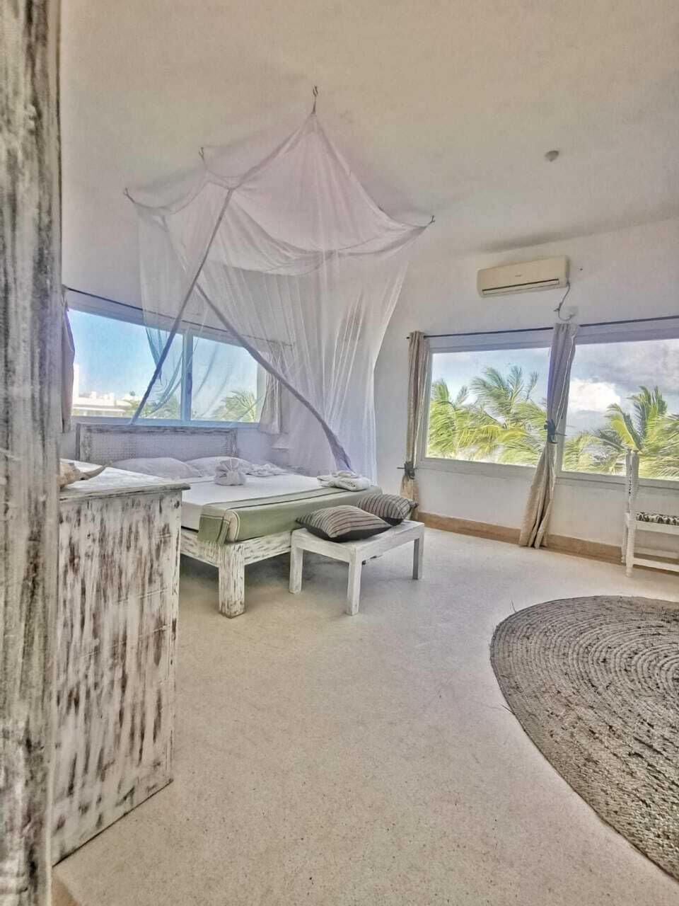 Panoramic Room, Ocean View | Desk, laptop workspace, bed sheets